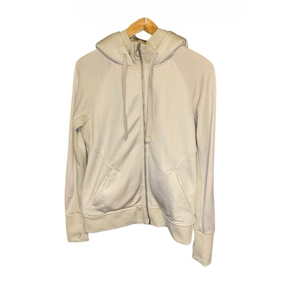 Athleta Triumph Hoodie Luxe Shine Pearl White M - Picture 1 of 3